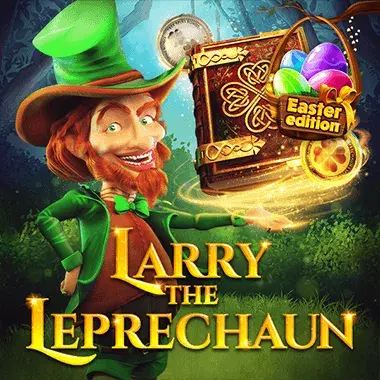 Larry the Leprechaun Easter logo